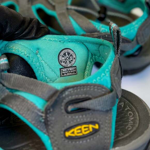 Keen Whisper Sport Walking Sandal Blue Teal Gray Waterproof Women’s 8 - Picture 11 of 12